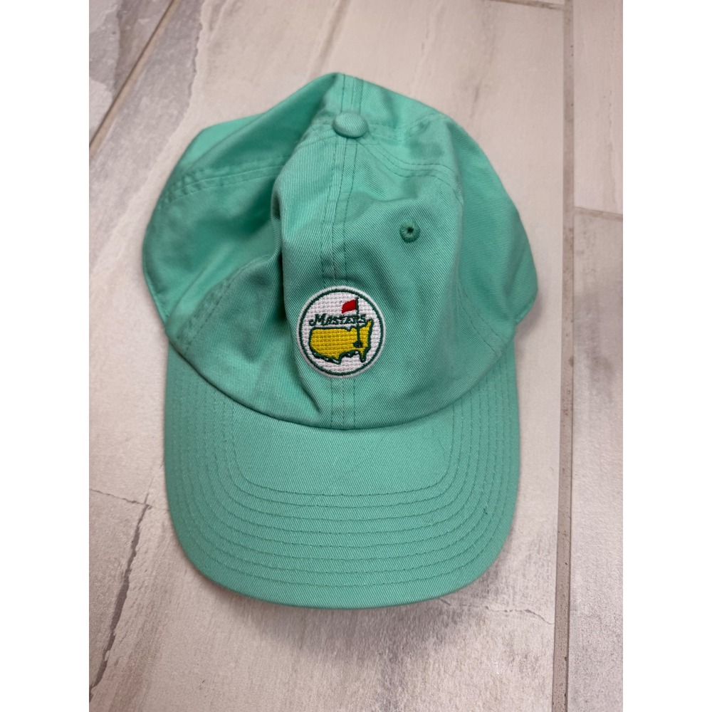 American Needle Masters Golf Tournament Hat Seafoam Green Cotton Adjustable Cap‎